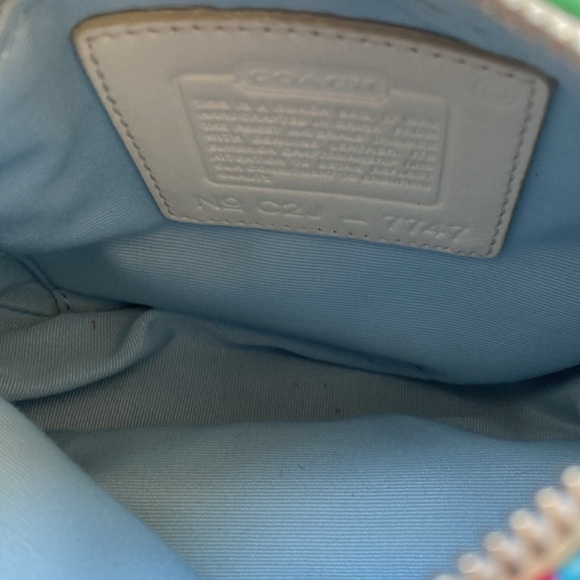 Vintage COACH Demi Floral Shoulder Bag Purse Pouchete - Picture 7 of 11